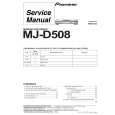 PIONEER MJD508 Manual de Servicio