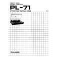 PIONEER PL-71 Manual de Usuario
