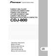 PIONEER CDJ-800 Manual de Usuario