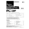 PIONEER PL3F Manual de Servicio
