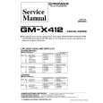 PIONEER GMX412 X1R/UC/ES Manual de Servicio