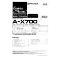 PIONEER A-X700 Manual de Servicio