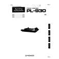 PIONEER PL-930 Manual de Usuario
