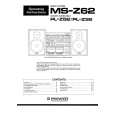 PIONEER MSZ62 Manual de Usuario