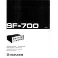 PIONEER SF700 Manual de Usuario