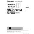 PIONEER GM-D500M/XH/EW Manual de Servicio