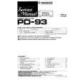 PIONEER PD93 Manual de Servicio