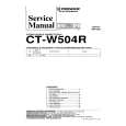 PIONEER CT-W504R Manual de Servicio