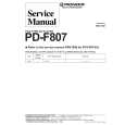PIONEER PD-F807 Manual de Servicio