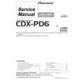 PIONEER CDXPD6 Manual de Servicio