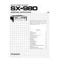 PIONEER SX980 Manual de Usuario
