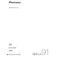 PIONEER BDP-LX91/WY5 Manual de Usuario