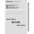 PIONEER GM5100T Manual de Usuario
