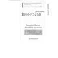 PIONEER KEHP5750 Manual de Usuario