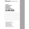 PIONEER DJM-800 Manual de Usuario