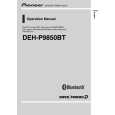PIONEER DEHP9850BT Manual de Usuario