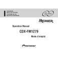 PIONEER CDXFM1279 Manual de Usuario